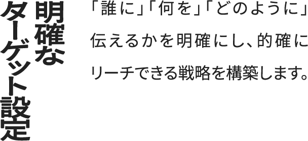 POINT4 明確なターゲット設定
